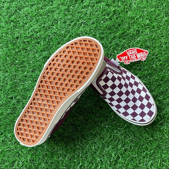 Vans Classic Slip On Checkerboard Grape Vine - Picture 4 of 5